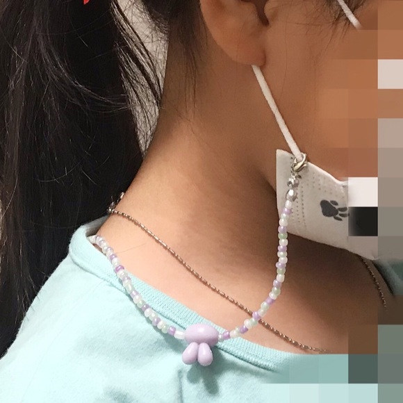 Mask chain, Beaded chain, Mask necklace - Picture 3 of 3